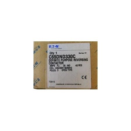 Eaton Other Contactors 3P 30A 480V 50/60Hz Definite Purpose C65DND330C